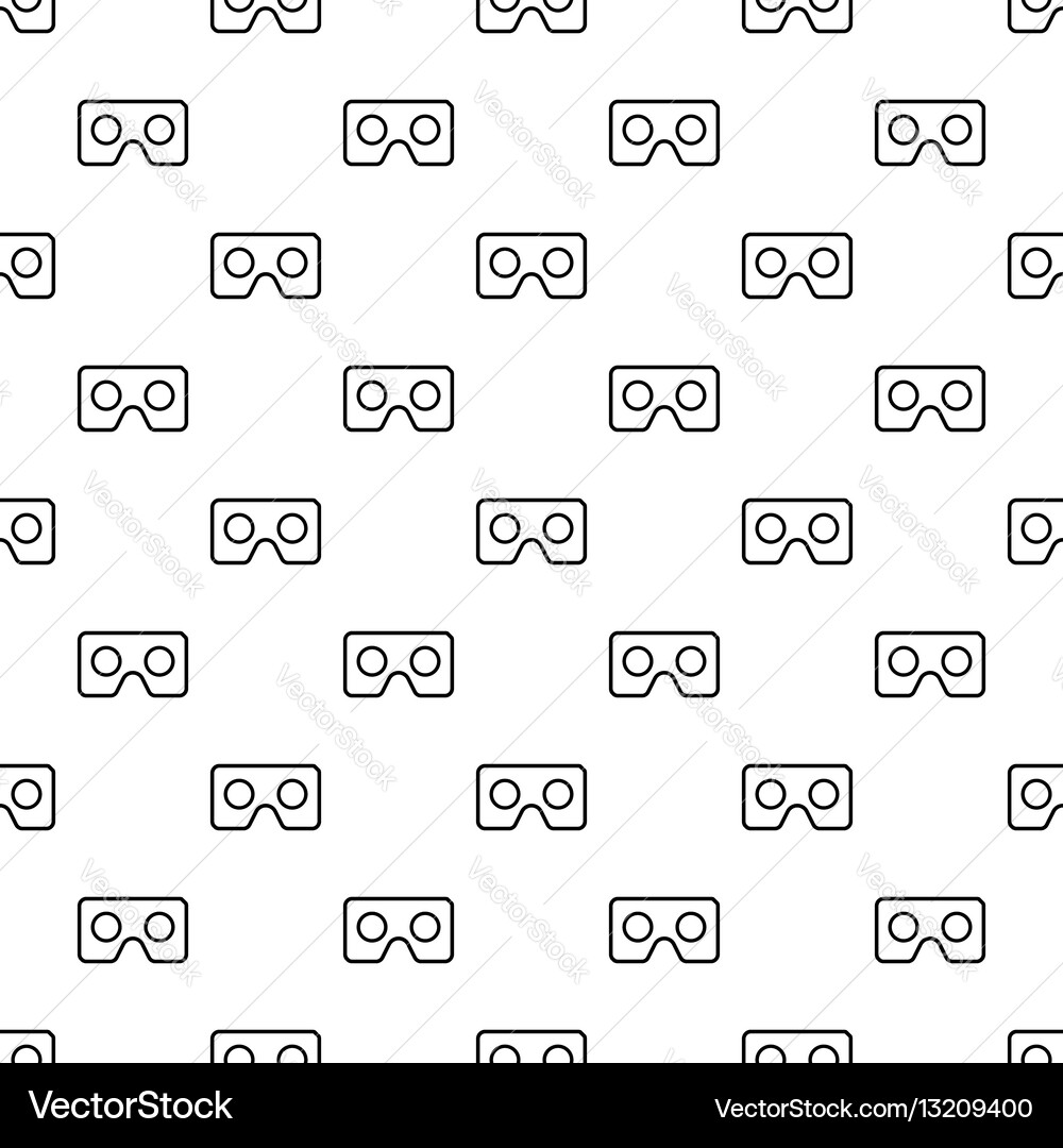 Seamless pattern with vr logos Royalty Free Vector Image