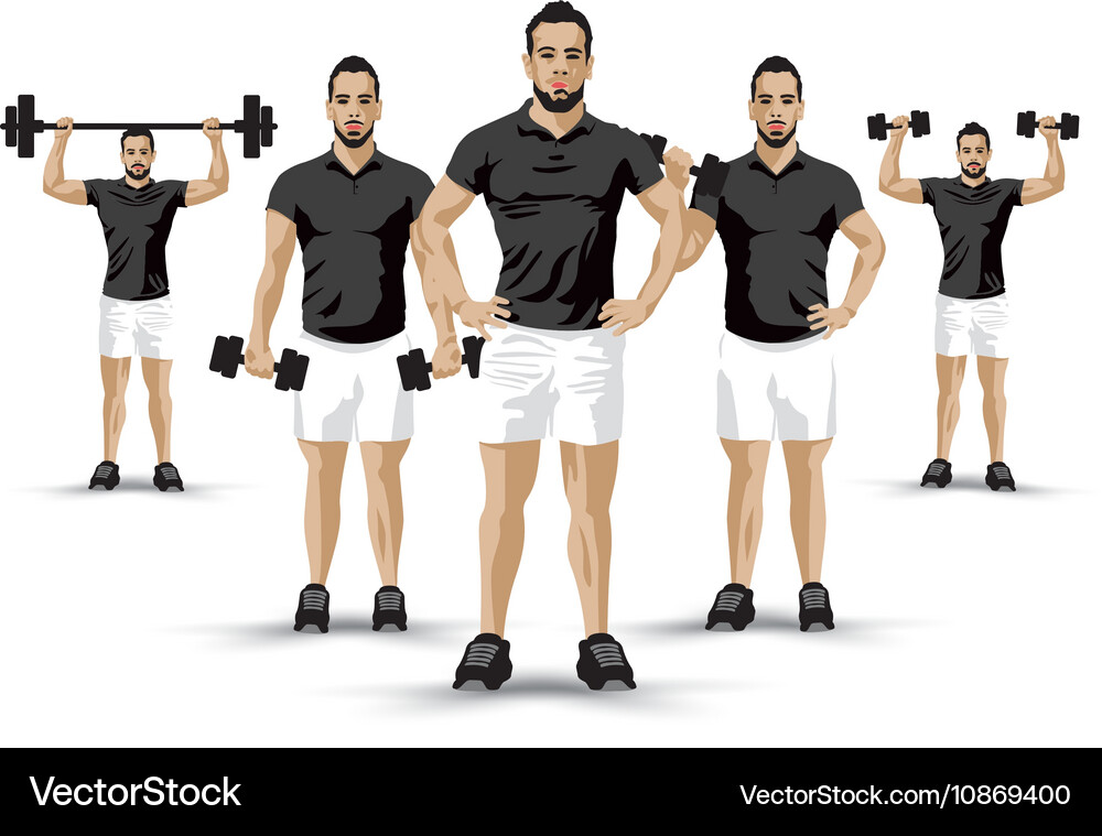 Training group background Royalty Free Vector Image