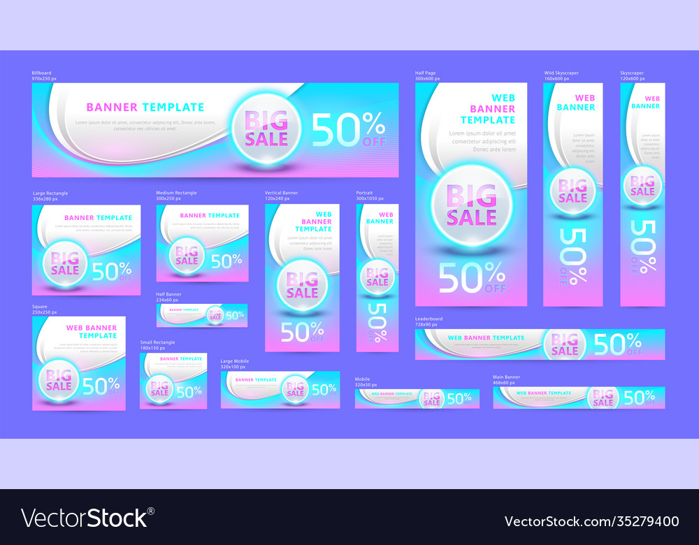 Web banner template