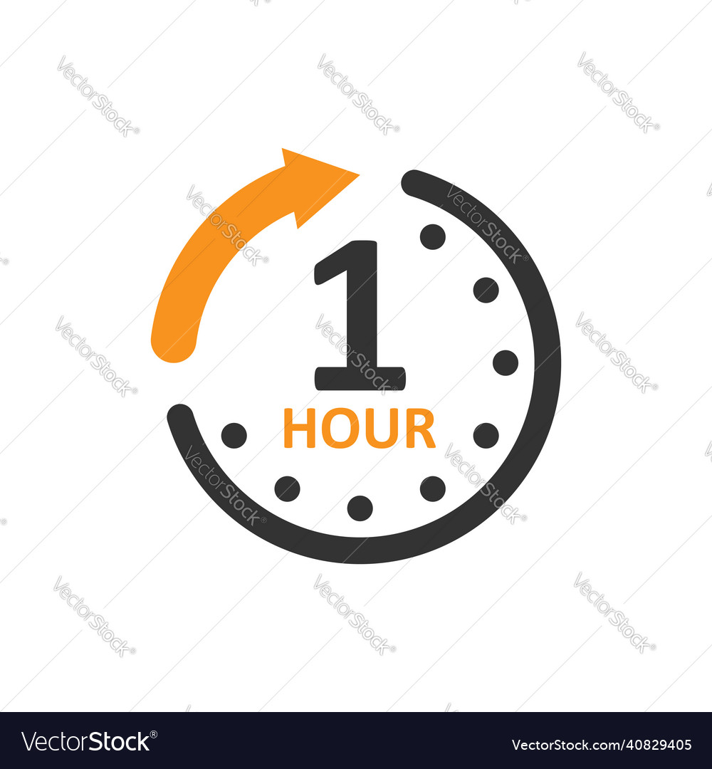 1 Hour Timer Clock Icon