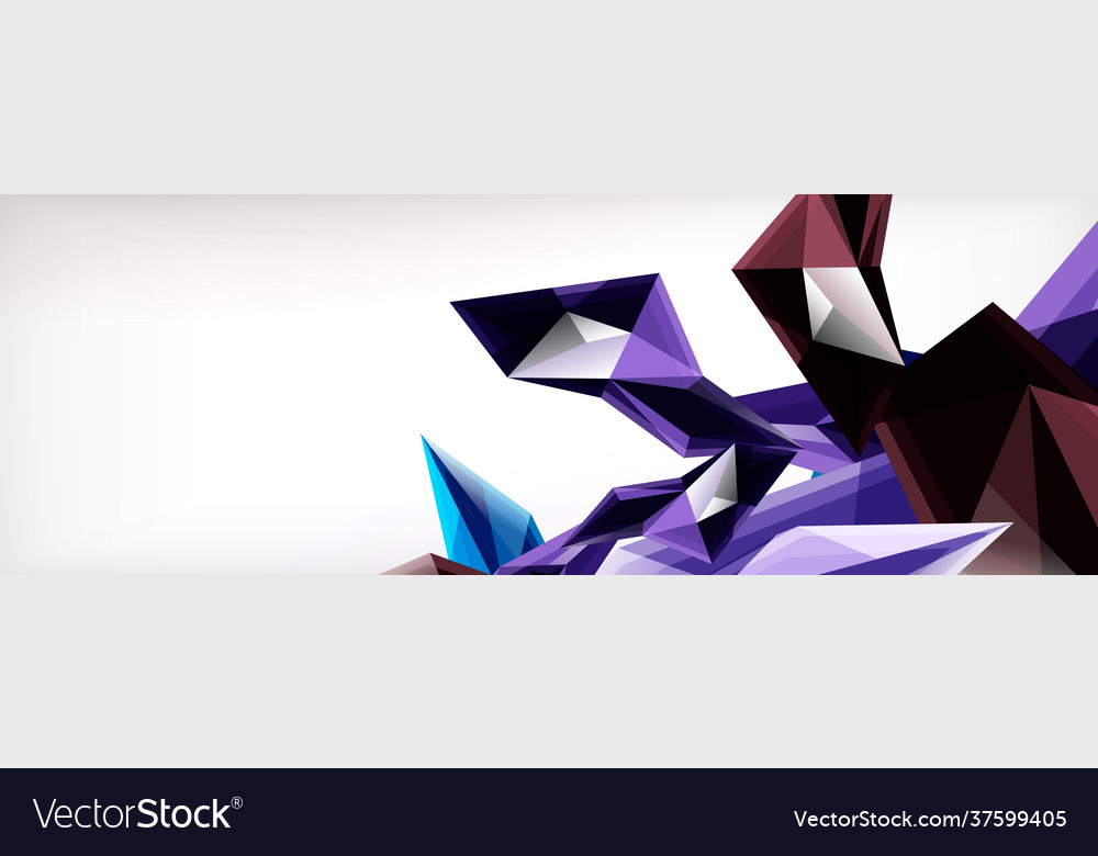 3d triangles and pyramids abstract