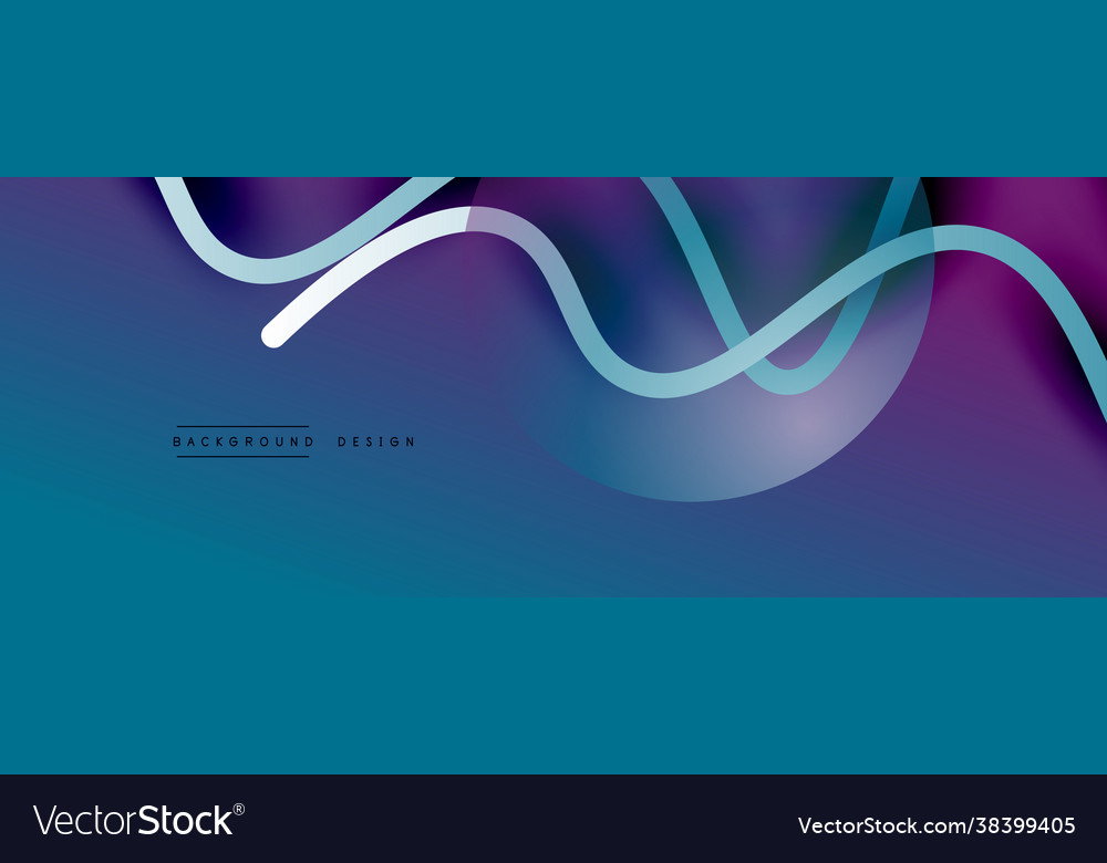 Abstract gradient background with wave line