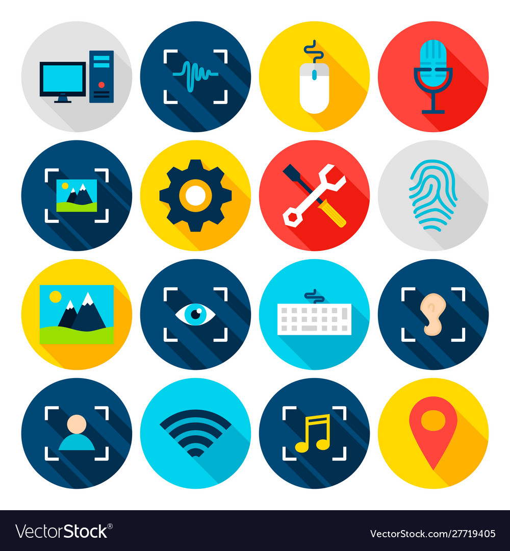 Big Data & AI Circle Icons