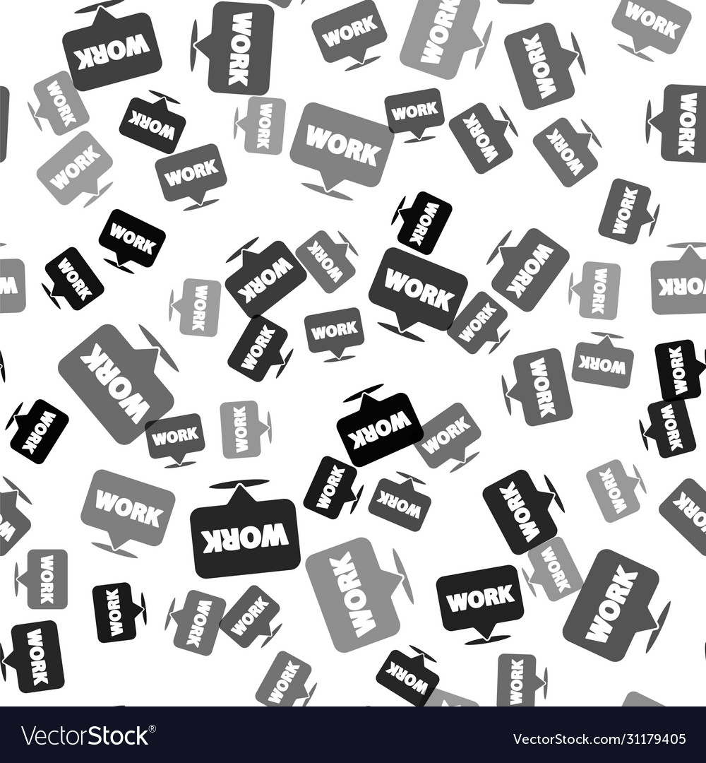 Black location with text work icon isolated vector image Black location with text work icon isolated
