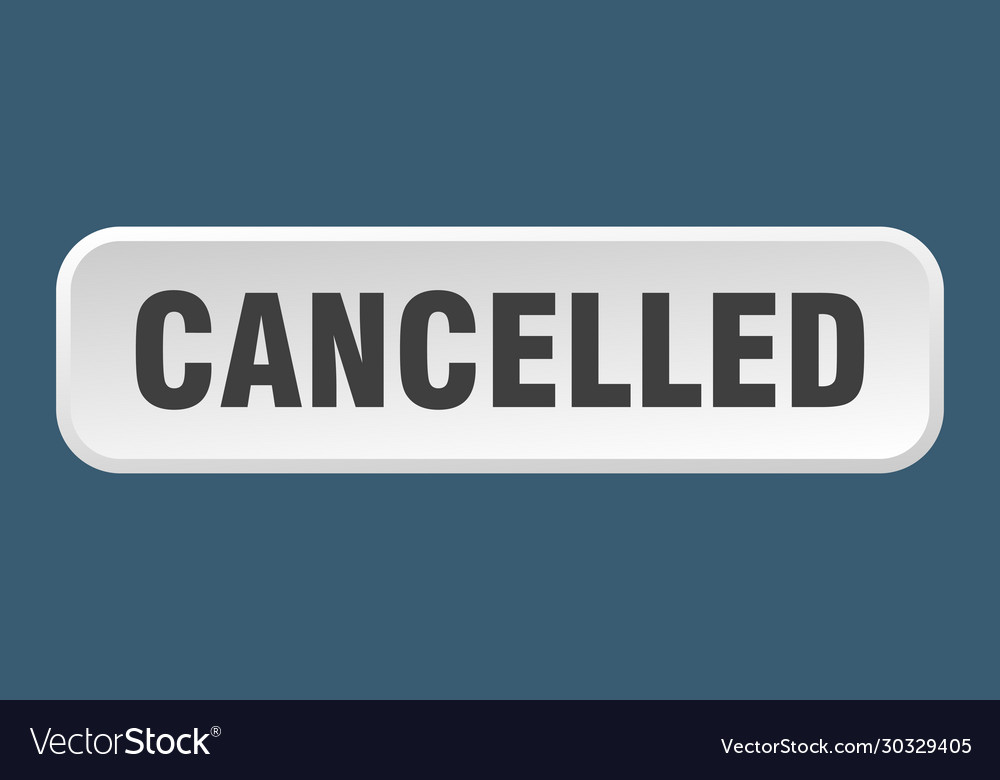 Cancelled button square 3d push