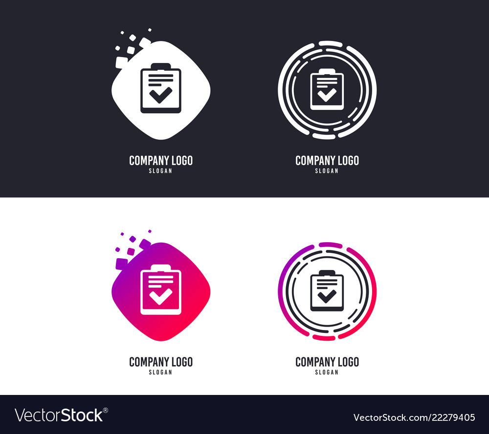 Checklist sign icon control list symbol