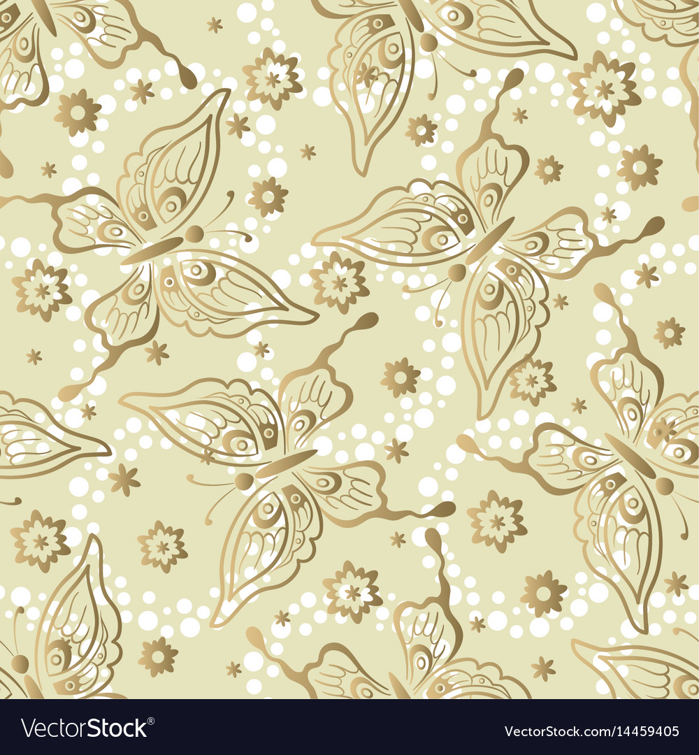 Elegant Butterfly and Flower Pattern