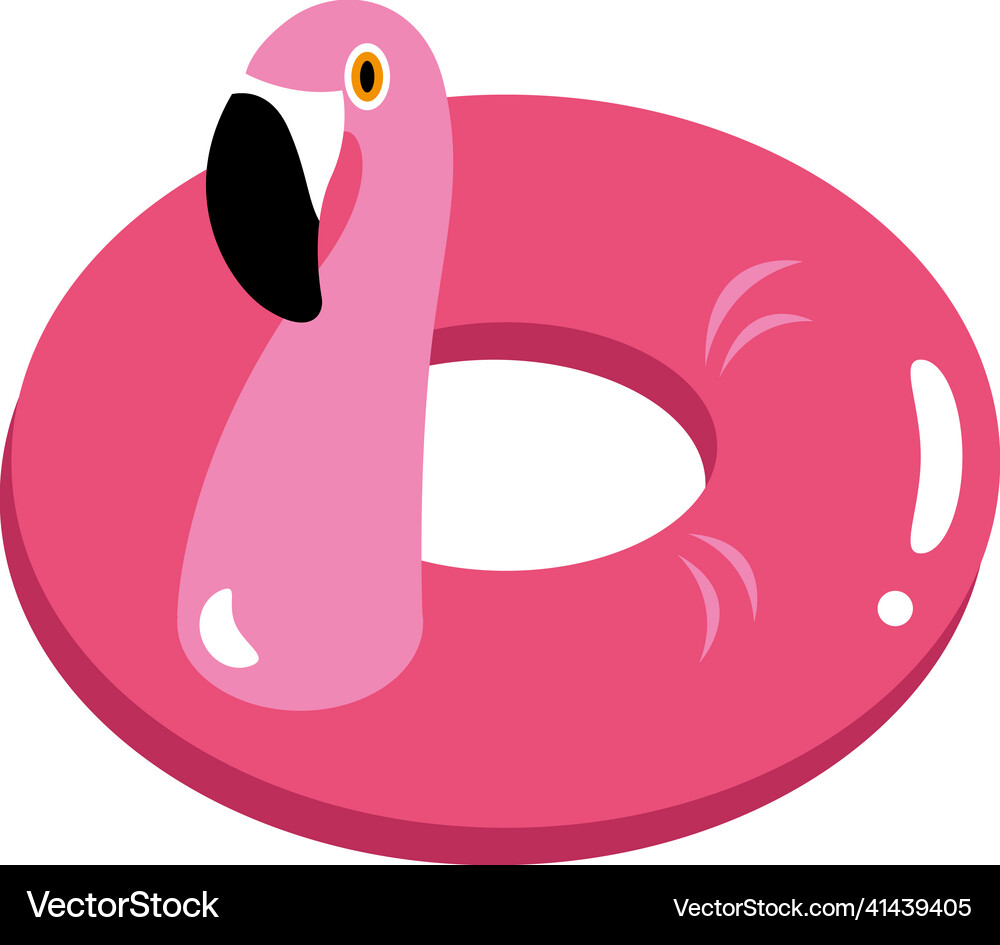 Flamingo pink float Royalty Free Vector Image - VectorStock