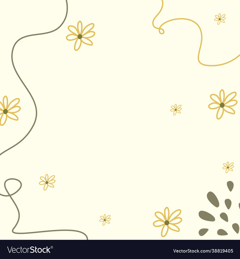 Flower pattern and curved line background