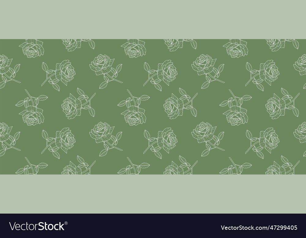 Green minimalistic seamless pattern