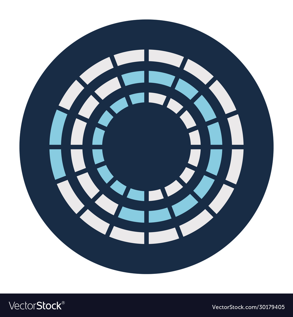 Lines loading circle block style icon