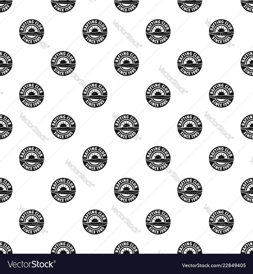 Rafting club pattern seamless Royalty Free Vector Image