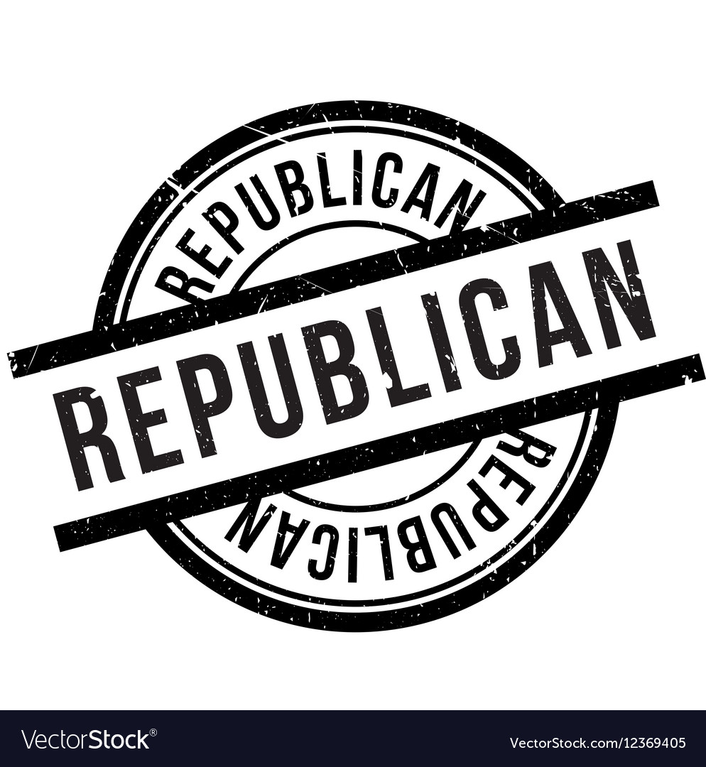 Republican stamp rubber grunge