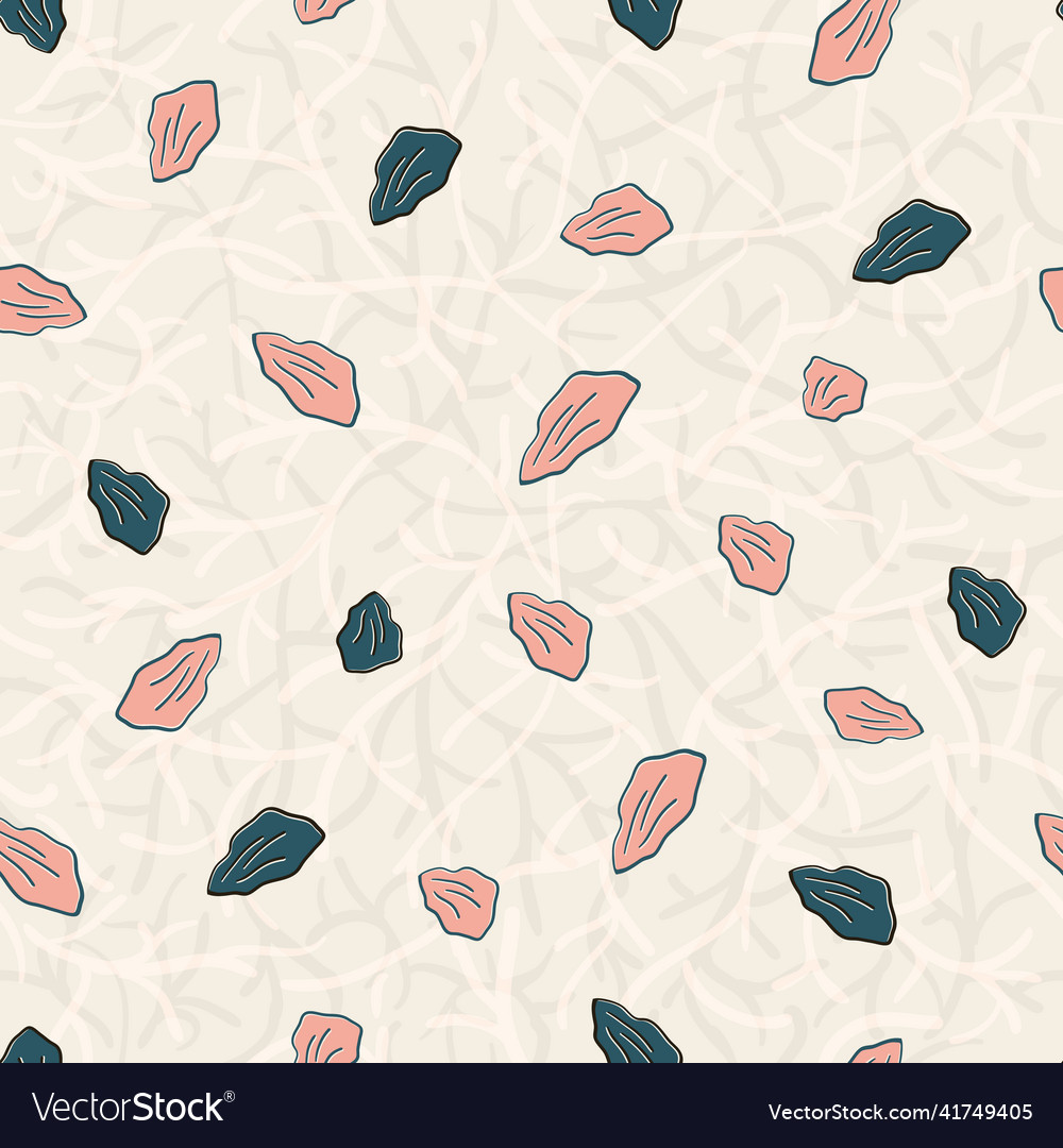 Scattered petal seamless pattern background