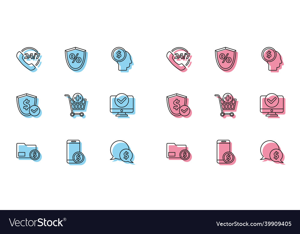 Set line envelope with coin dollar smartphone vector image Set line envelope with coin dollar smartphone