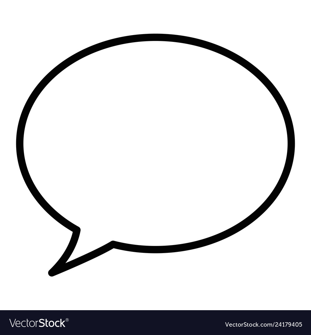 Speech bubble message icon Royalty Free Vector Image