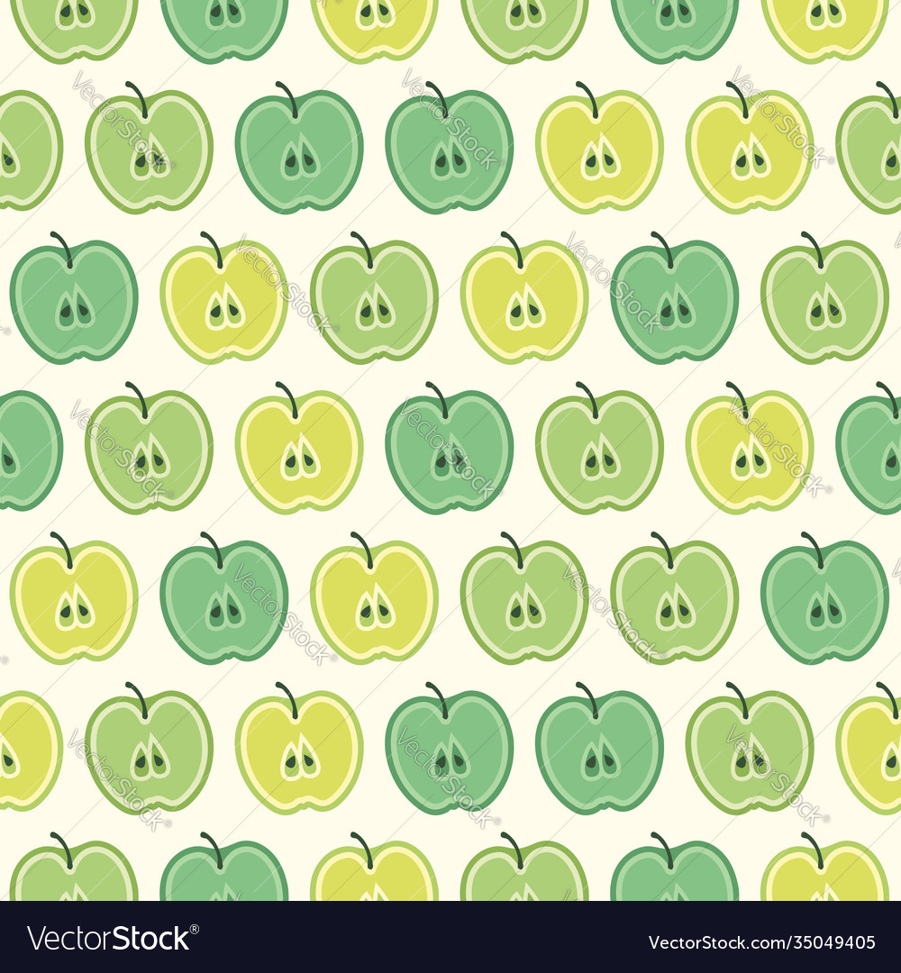 Summer pattern with apples seamless texture design