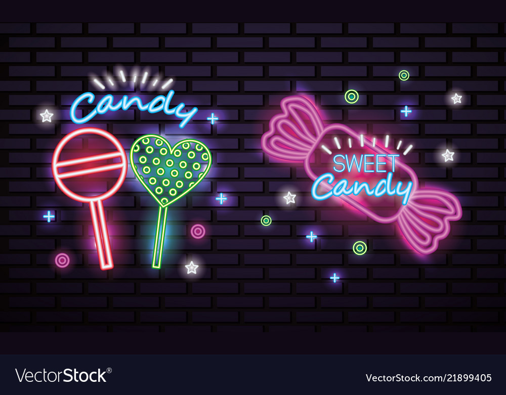 Sweet Candy Card Royalty Free Vector Image Vectorstock