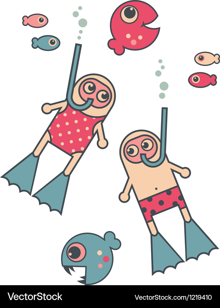 Diving icon set Royalty Free Vector Image - VectorStock