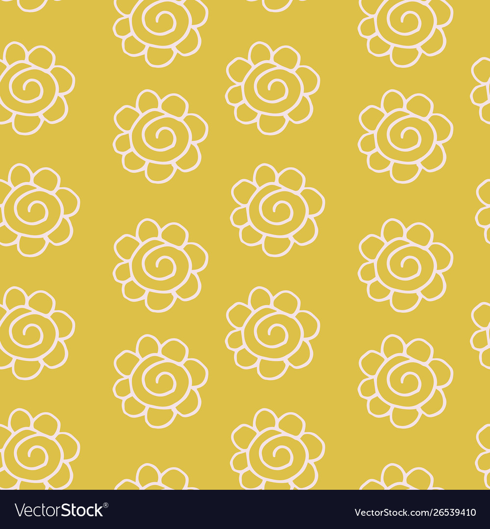 Elegant seamless pattern with flowers in pink