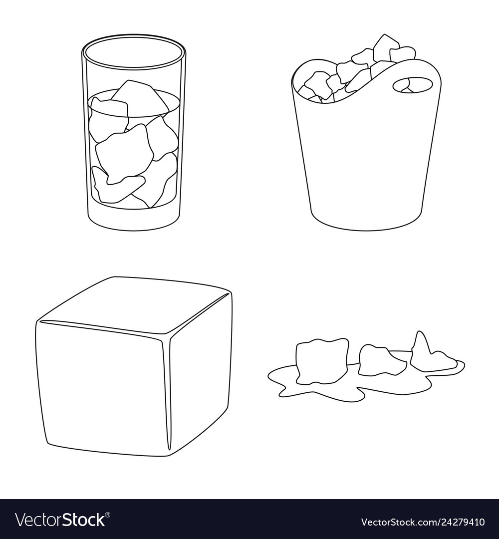 Isolated object of clean and wet symbol set