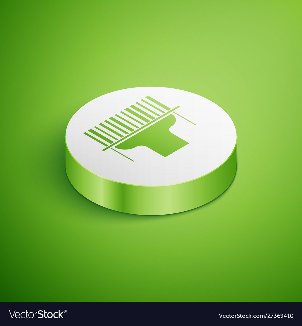 Isometric scanner scanning bar code icon isolated Vector Image Isometric scanner scanning bar code icon isolated