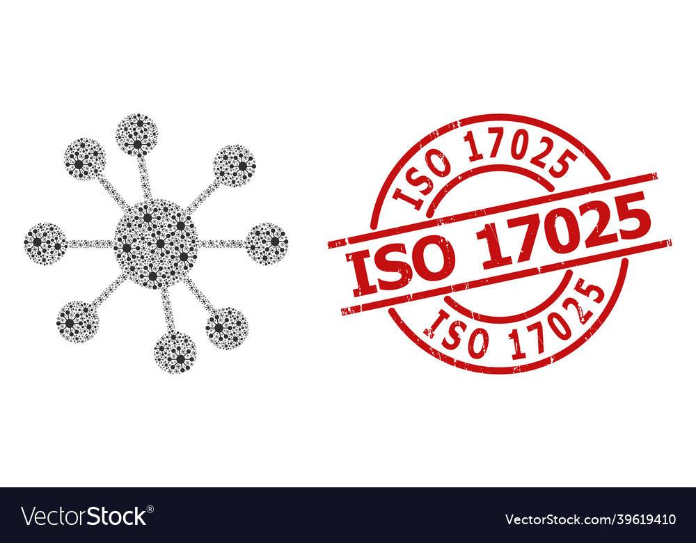 Node relations icon fractal composition vector image Node relations icon fractal composition