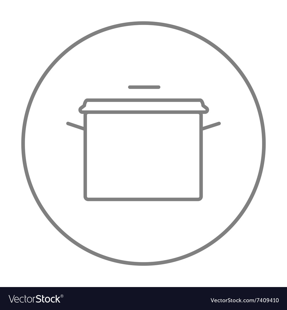 Saucepan line icon