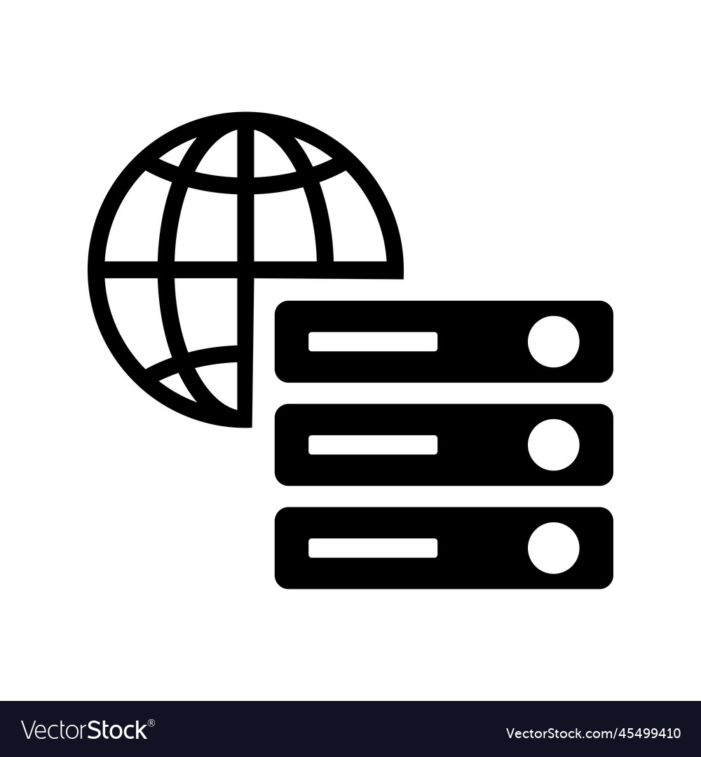 Web server icon Royalty Free Vector Image - VectorStock
