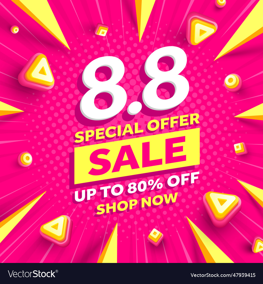 8.8 Shopping Day Sale Banner