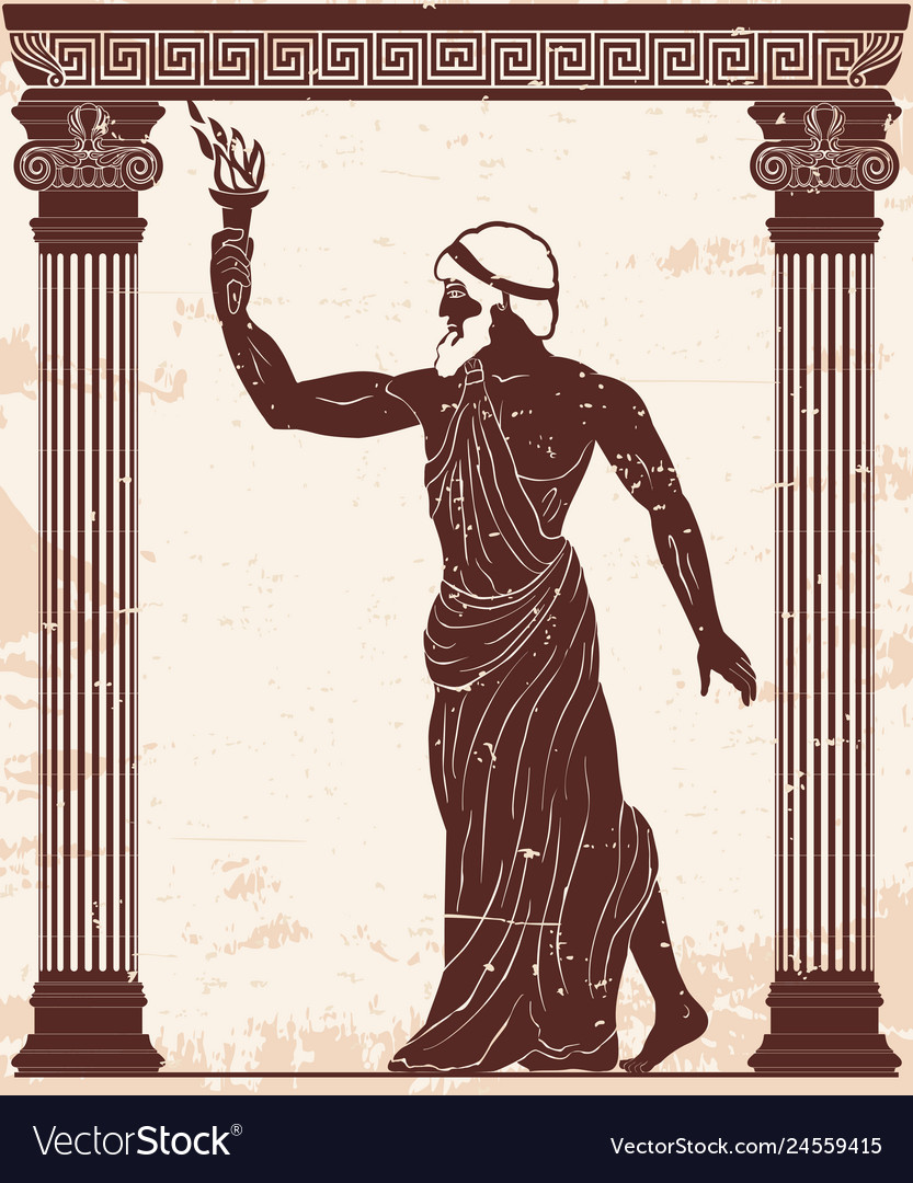 Ancient greek hero Royalty Free Vector Image - VectorStock