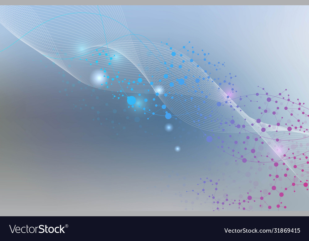 Big data visualization background modern vector image Big data visualization background modern