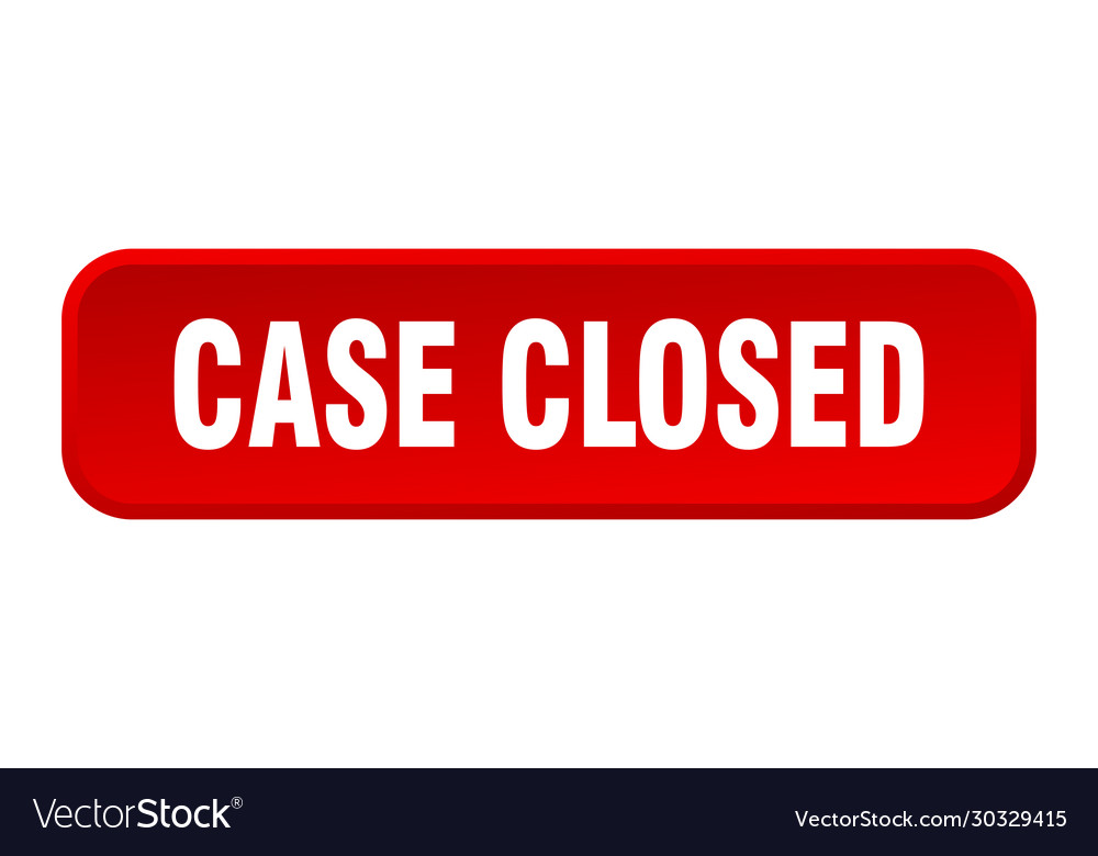 Case closed button square 3d push