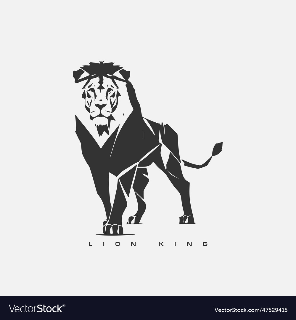 Lion king logo template wild animal