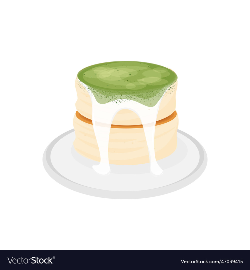 Matcha souffle pancake