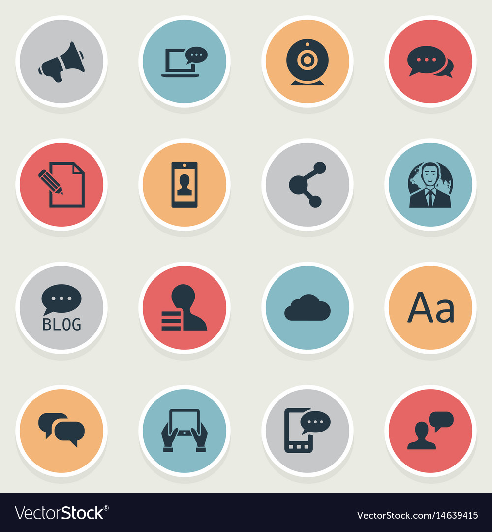 Set of simple user icons