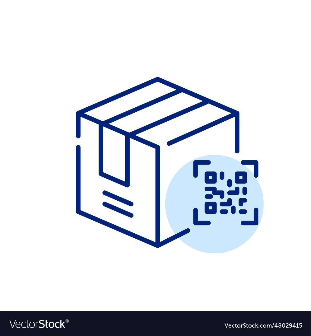 Shipment box with qr-code identification tracking
