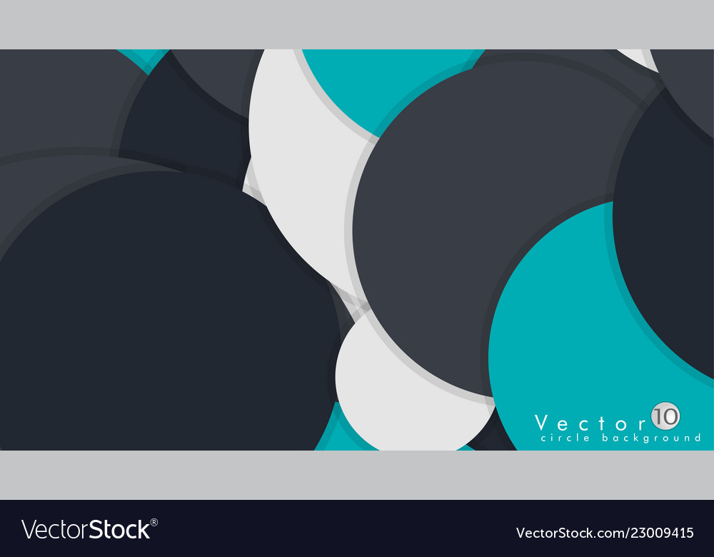 Simple and colorful circles background design vector image Simple and colorful circles background design