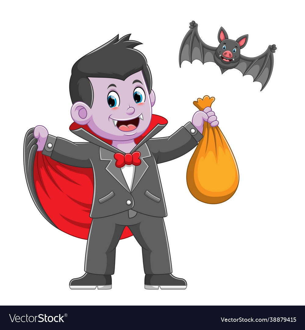 Vampire is using robe and holding