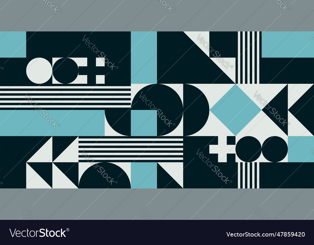 Abstract seamless pattern with geometric shapes vector image Abstract seamless pattern with geometric shapes