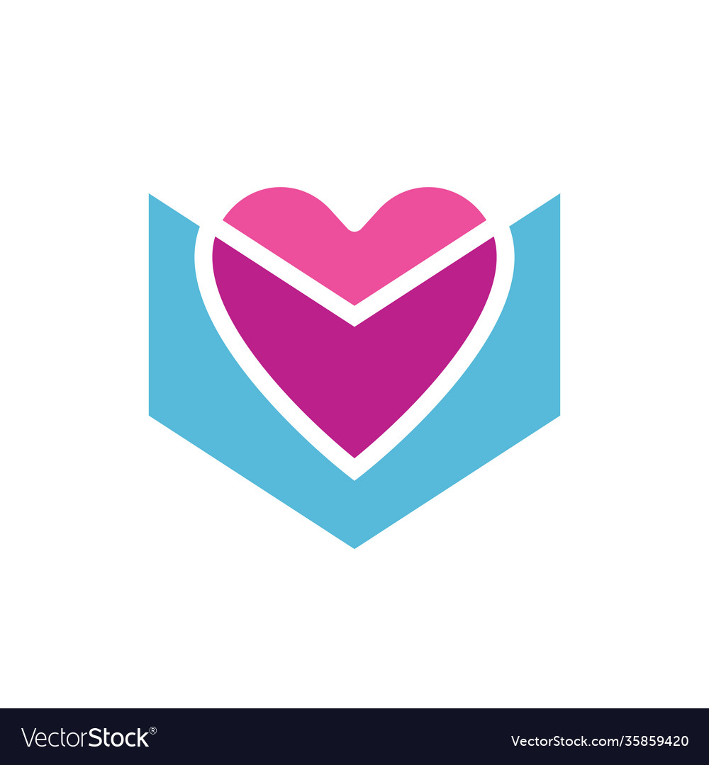 Buch Liebe Logo Symbol Design Herz und Symbol