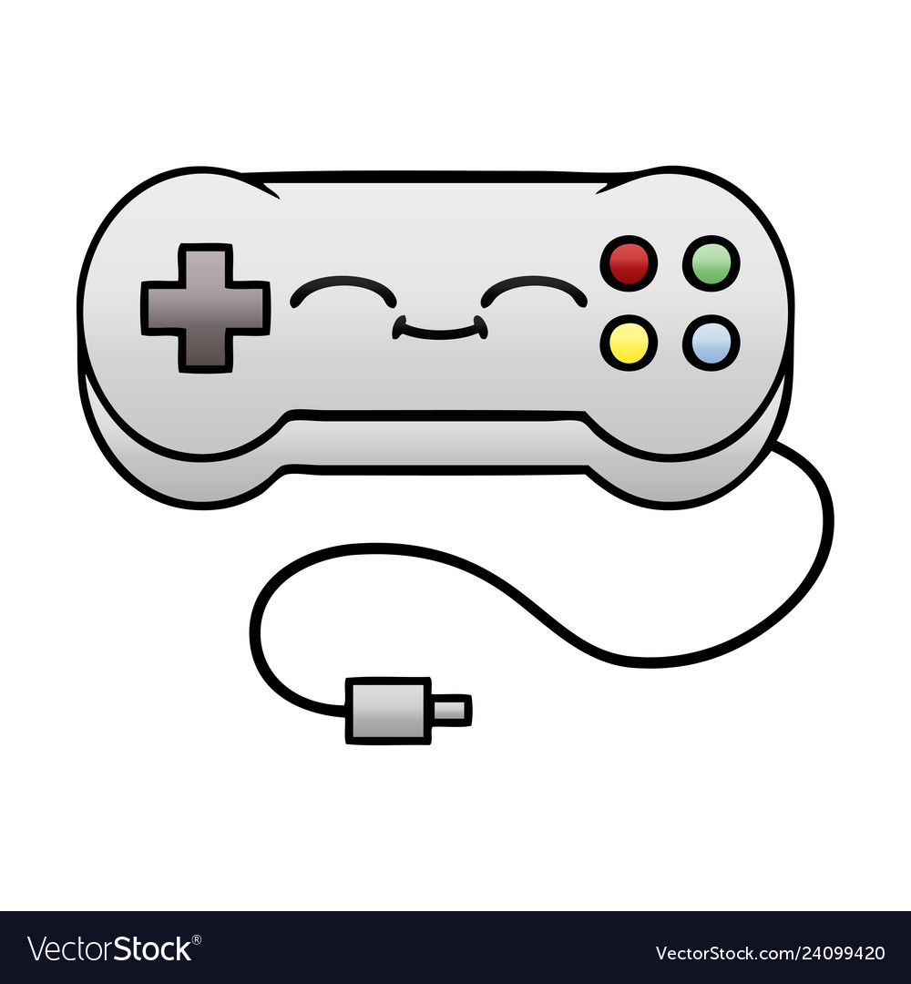 Gradient shaded cartoon game controller