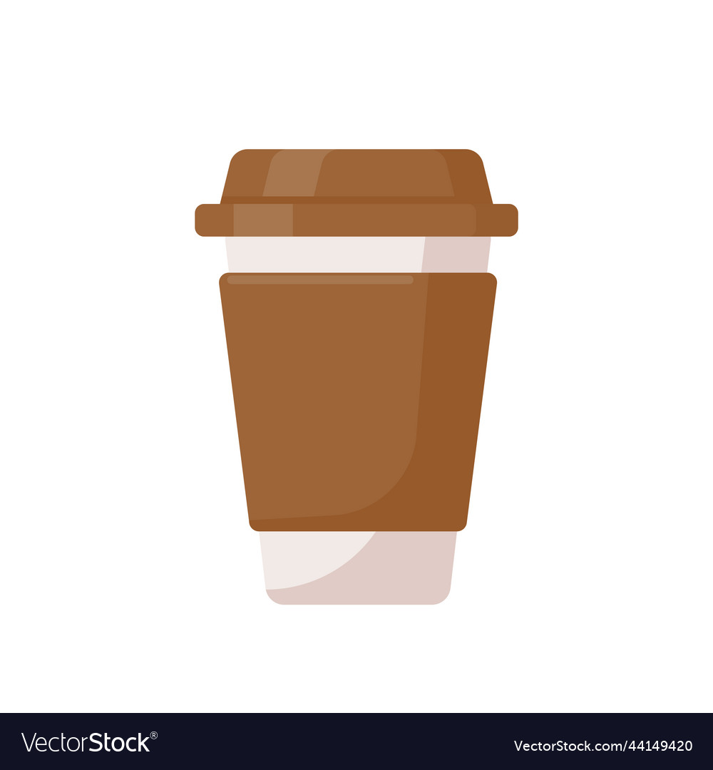 Hot coffee mug popular drink menu in the cafe Vector Image