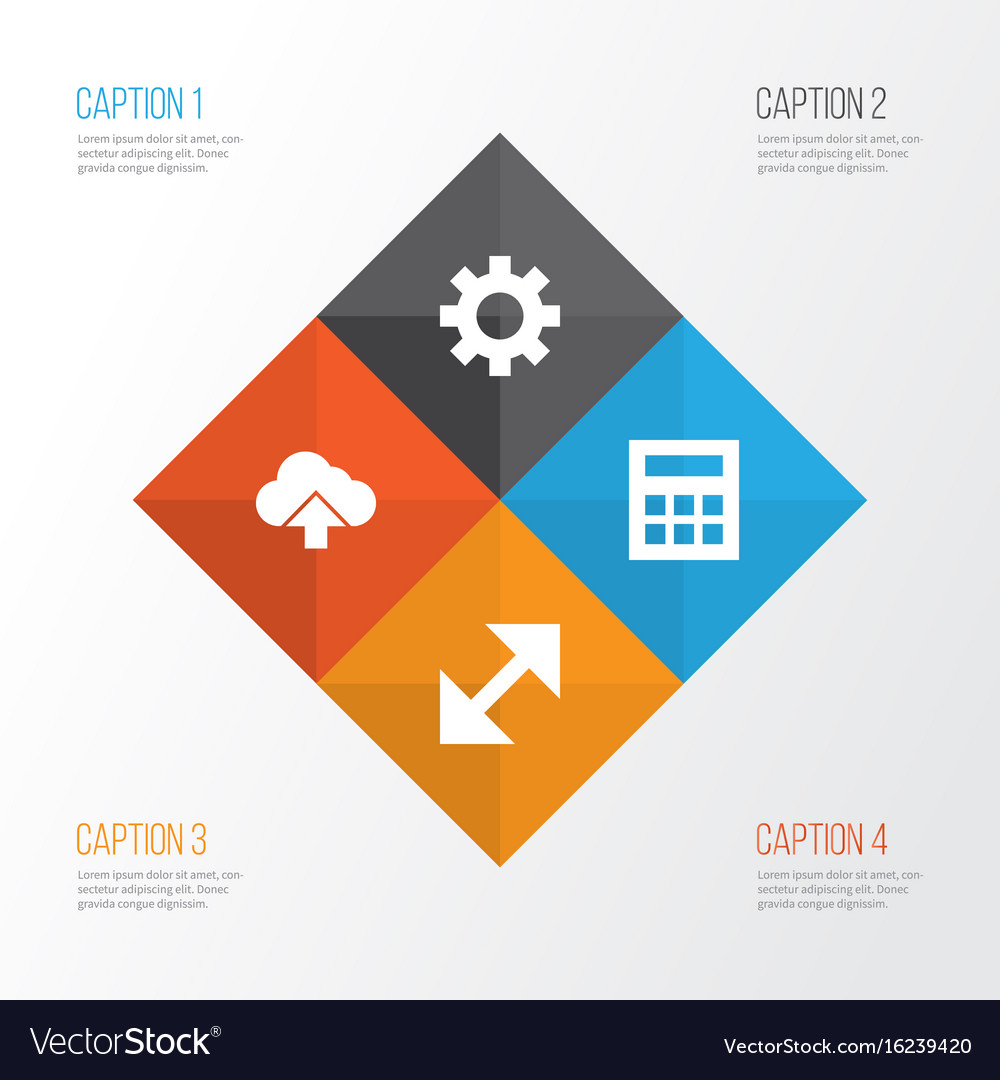 Interface icons set collection of options load