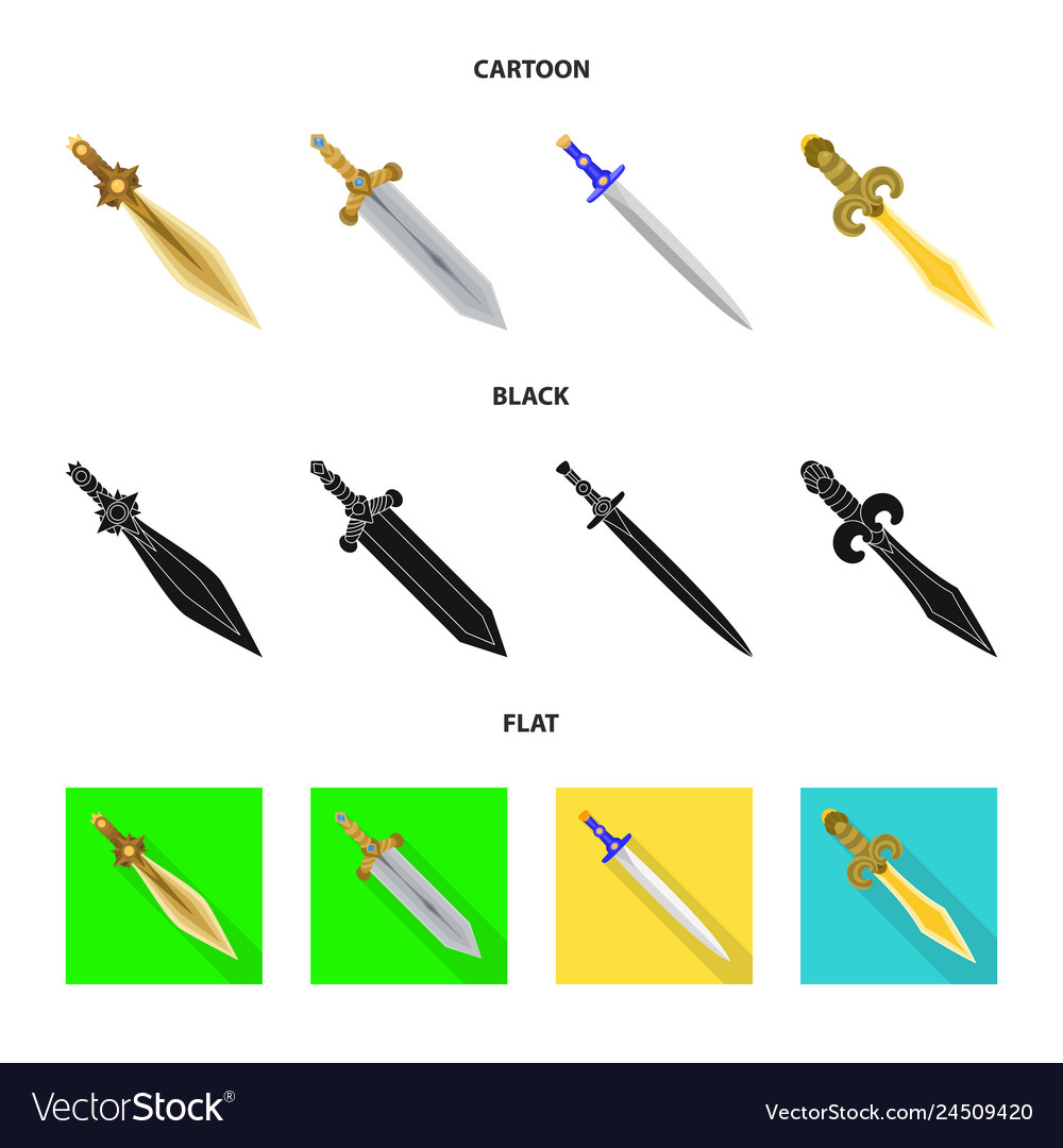 Isolated object of game and armor logo collection vector image Isolated object of game and armor logo collection