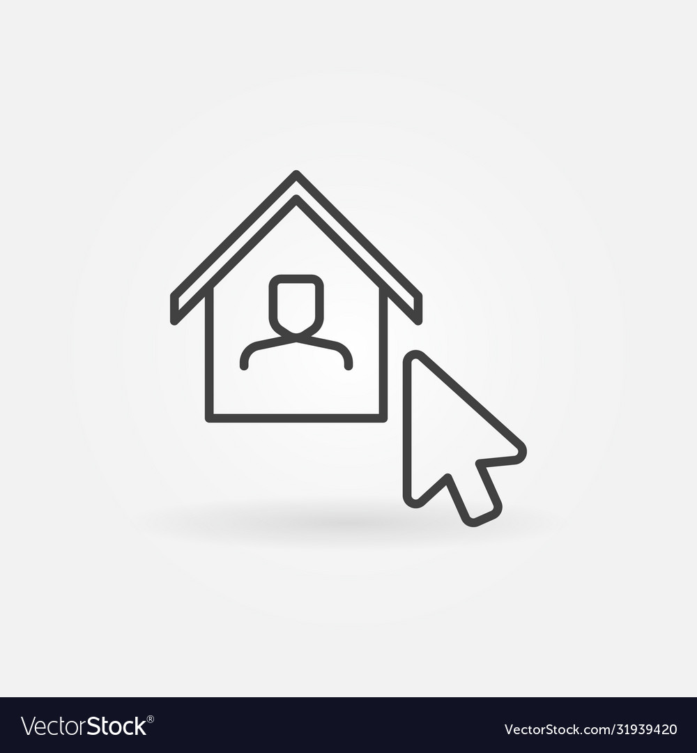 Mouse click on house linear icon work