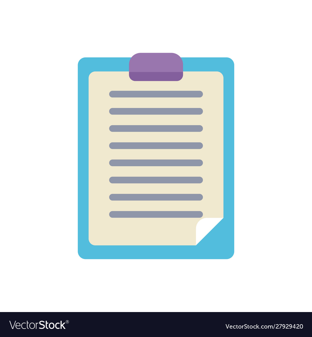 Report clipboard office flat icon design