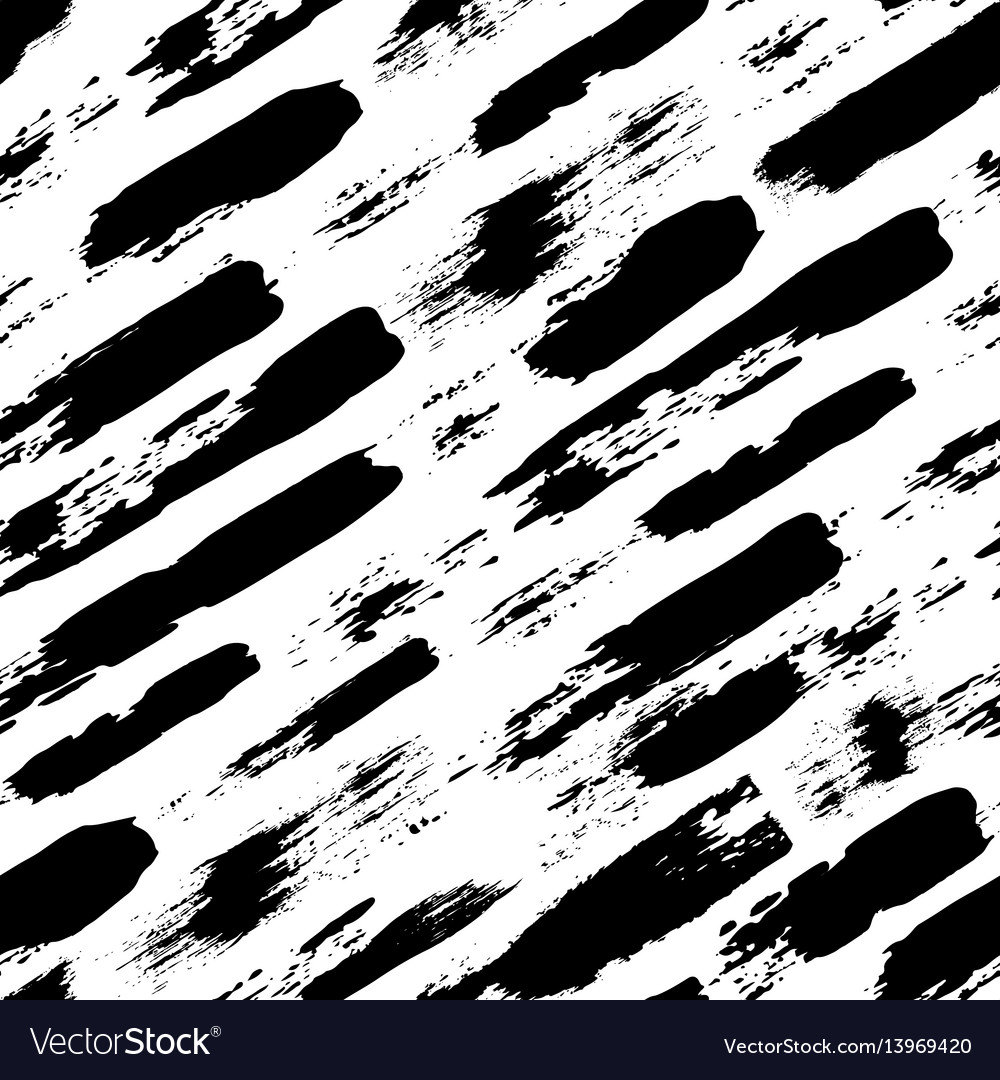 Seamless pattern with brush stripes