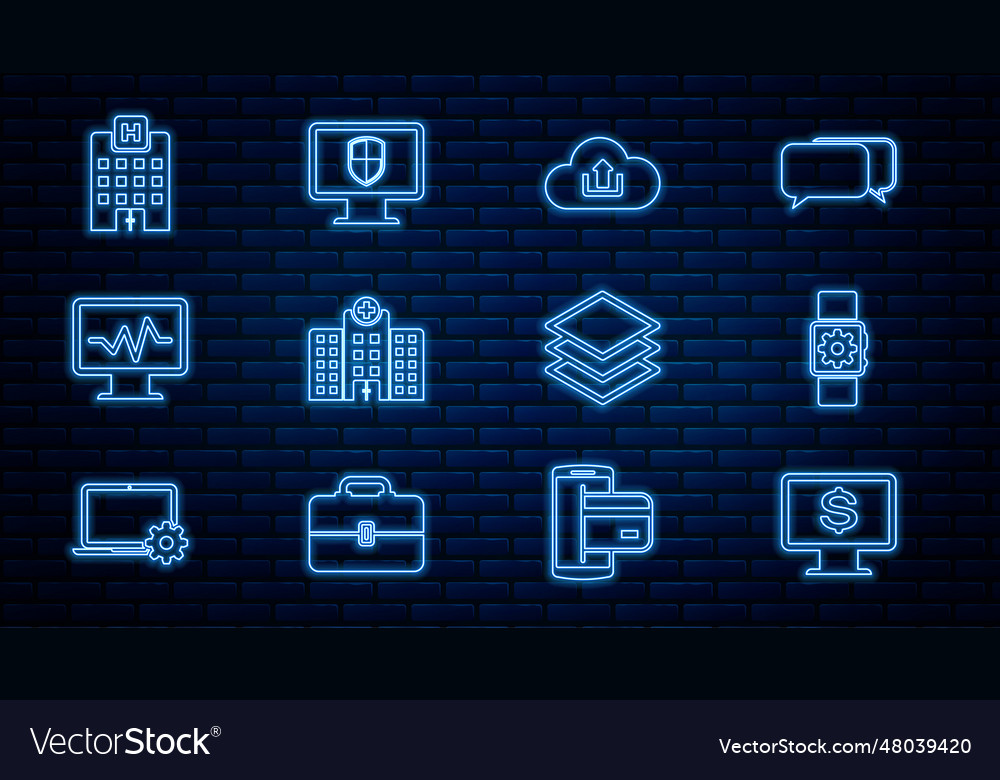Set line monitor with dollar smartwatch setting vector image Set line monitor with dollar smartwatch setting