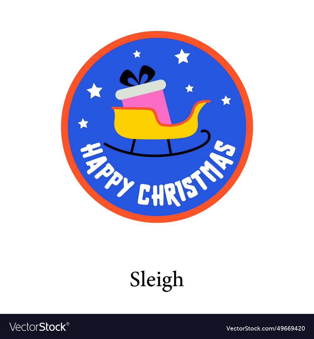 Sleigh Royalty Free Vector Image - VectorStock